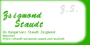 zsigmond staudt business card